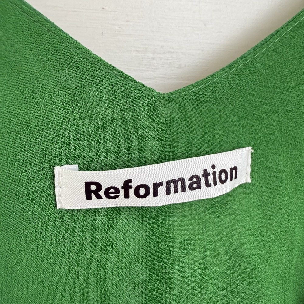 Reformation Green Floral Mini Dress - Picture 7 of 13